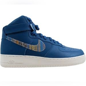 NIKE AIR FORCE I HIGH '07 LV8 AFRO PUNK Blue Size 11.5 Sneakers